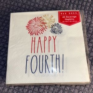 RAE DUNN 4th of July Napkins NWT❤️🤍💙🎉🎉❤️🤍💙